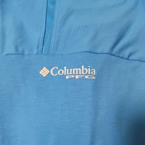 Columbia PFG Slack Water Knit Cover Up Catdigan Wrap - Blue - Large - Like New - Picture 6 of 9